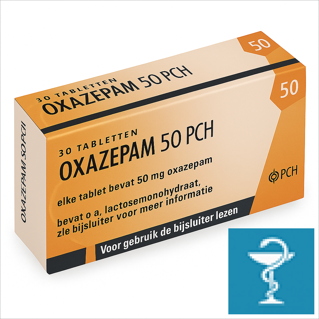 Verpakking Oxazepam 50MG tabletten – online bestellen